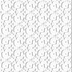 Abstract  background with figures from lines. Black and white texture for web page, textures, card, poster, fabric, textile. Monochrome pattern. Repeating design.