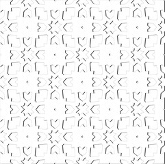 Fototapeta na wymiar Abstract background with figures from lines. Black and white texture for web page, textures, card, poster, fabric, textile. Monochrome pattern. Repeating design.