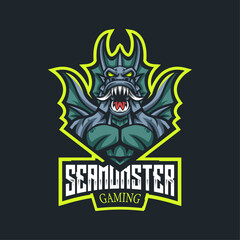 Sea Monster Logo Esport