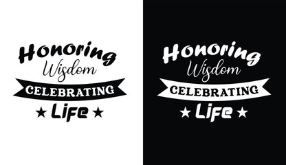 Vector Illustration t shirt design On The 1st Day Of October. International Day of Older Persons. International Day for Older Persons Sunday, October 1, 2024. Badge Logo,  Ribber Stamp Design, Retro 