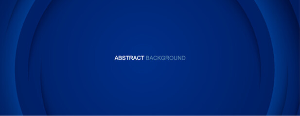 Abstract background with curve modern lines on dark blue background. Illustration horizontal template background banner.