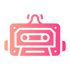 cassette Gradient icon