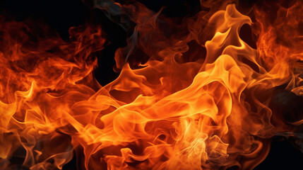 抽象的な炎のエフェクト素材