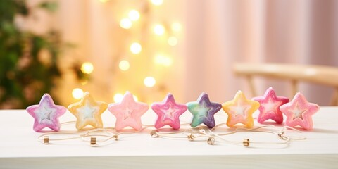 Christmas holiday stars background. Merry christmas and a happy new year. Holiday banner and poster. Christmas decorative ornaments