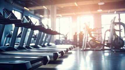 Gym Interior with Blur