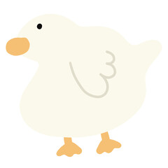 Duck Cartoon illustration Cute Element Cute Animal Animal Sticker