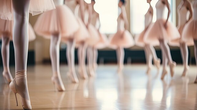 Fototapeta Legs of Ballerinas