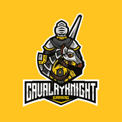 Cavalry Knight Esport Logo Template