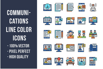 Communications Flat Icons