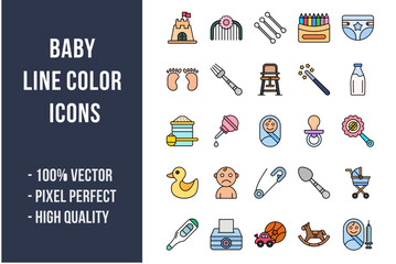 Baby Flat Icons