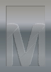 A3 Kritzelbuchstabe M © Xaver Klaussner