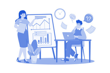 A student attends a tutoring session for help with a difficult subject.