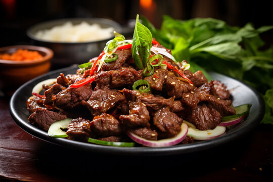 Bo Luc Lac Shaking Beef, Vietnamese Cuisine On
