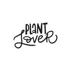 Lettering gardening quote. Funny saying about gardens and flowers. Isolated trendy phrases on white background. Vector hand drawn illustration.