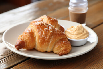 Croissant With Peanut Butter