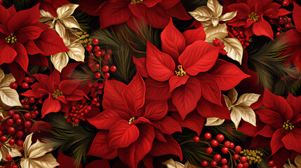 Flor de Nochebuena" (Poinsettia) during Christmas