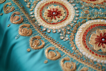Exquisite Indian Embroidery Displays Intricate Designs Inspired By Ancient Traditions