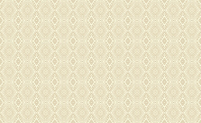 Baroque wallpaper. Seamless vector background of ornate decorative gold leaves in art deco style. Damascus - obrazy, fototapety, plakaty