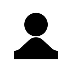 User profile login.Vector icon for web design.