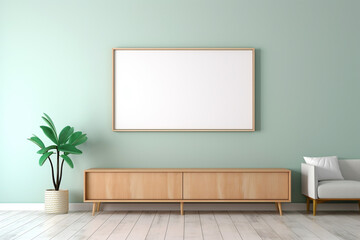 Tv Frame On Wall With Art Gallery