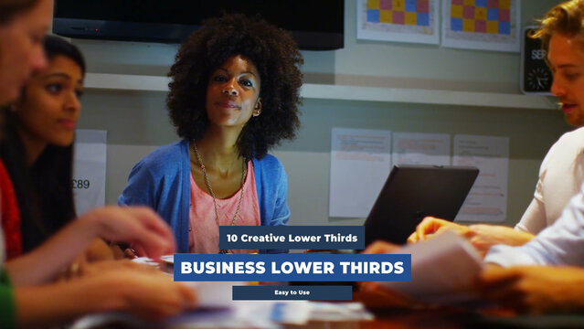 Business Lower Thirds With Auto-Resized Text Box