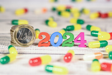 an année 2024 calendrier santé business argent medicament santé mutuelle assurances