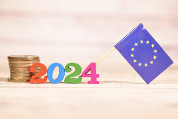 an année 2024 calendrier argent euro europe