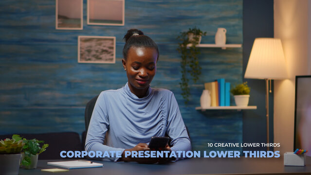 Corporate Lower Thirds Toolkit With Auto-Resized Text Box