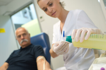 female doctor preparing an injection