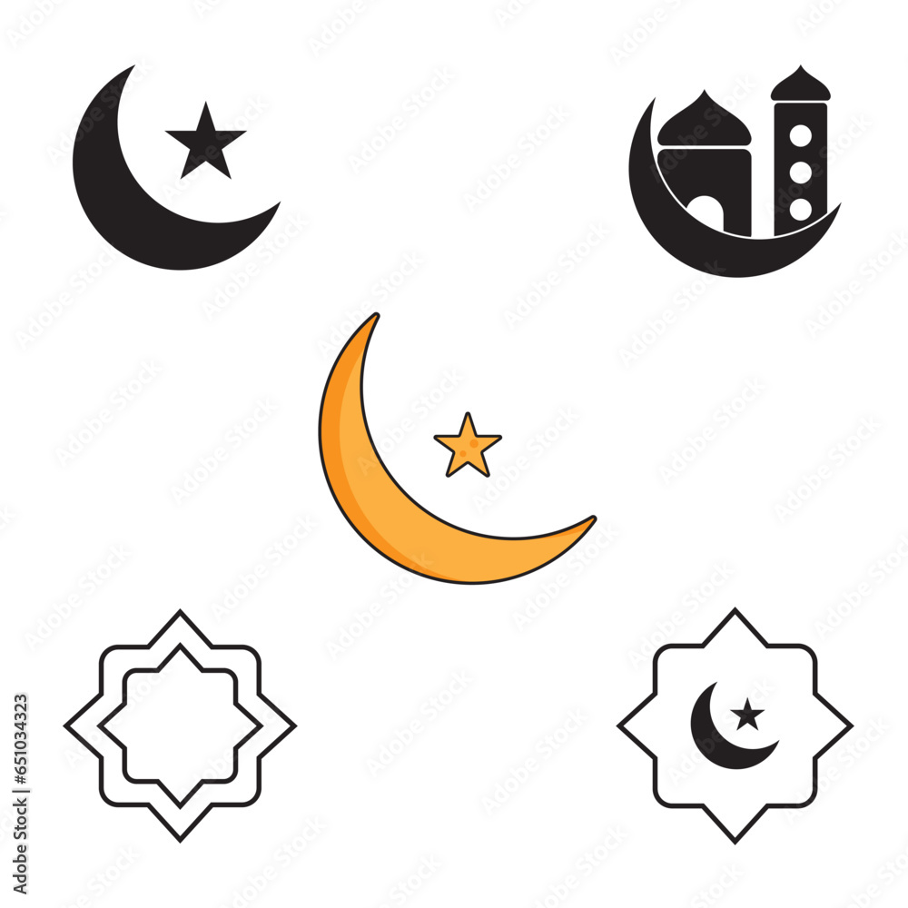 Canvas Prints Islamic icon vector