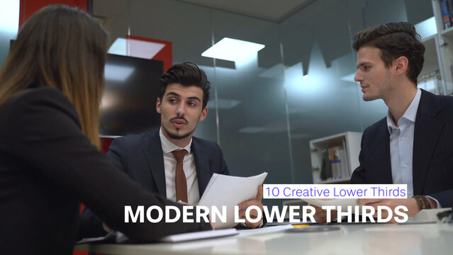 Modern Lower Thirds With Auto-Resized Text Box