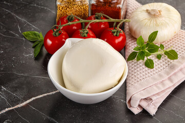 Italian cheese mozzarella buffalo ball