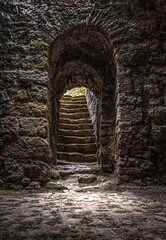 old castle window