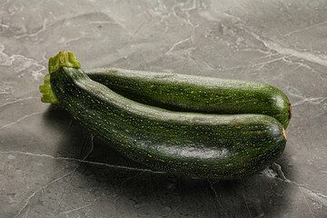 Raw young small green zucchini