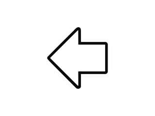 arrow icon on white background vector symbol