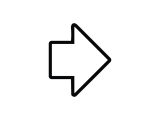 arrow icon on white background vector symbol