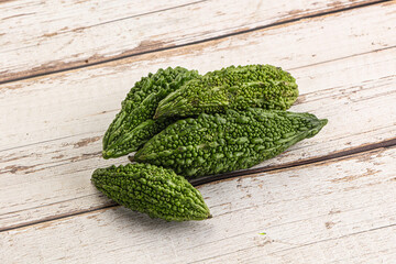 Green raw bitter lemon vegetables