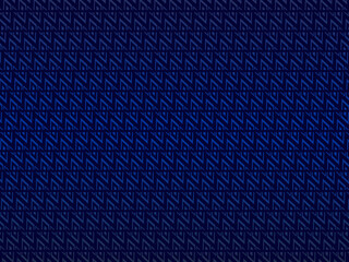 Abstract blue steel wire background with blue glowing lines with empty space for design. Modern technology innovation concept background. Perforated dark blue metal sheet.