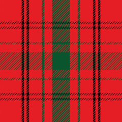 Christmas backgrounds in rustic style. Red black Christmas tartan, vector patterns of fabric texture of a flannel shirt in the style of a lumberjack. Design for packaging.