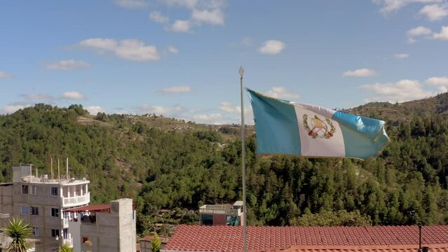 Bandera De Guatemala, Dron 4K