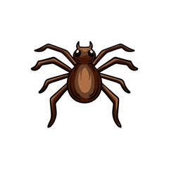 spider cob cobwebs dangerous poisonous for halloween event celebration party design icon logo illustration