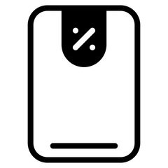 smartphone icon with outline style. Suitable for website design, logo, app, UI and ETC.