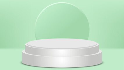 background with podium for product advertising