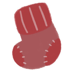 Christmas Sock Cartoon illustration For Christmas Festival