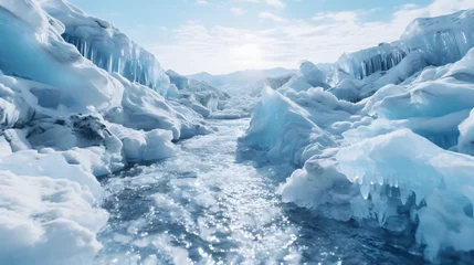 Foto op Plexiglas Melting Ice in the Vulnerable Arctic Waters © Custom Media