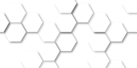 Abstract background with hexagons Abstract hexagon polygonal pattern background vector. seamless bright white abstract honeycomb background.