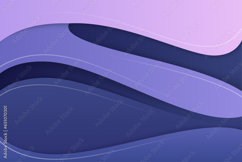 Poster multicolored purple gradient abstract background with white line oranament. smooth color composition