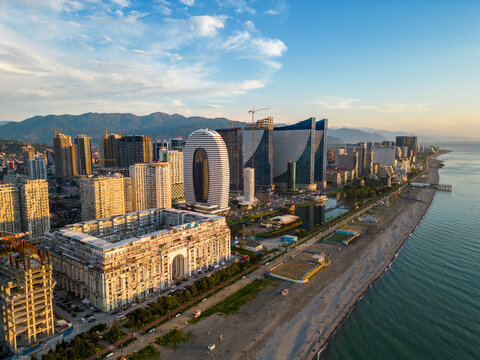 Batumi miasto w Gruzji zdjęcia z dronu 