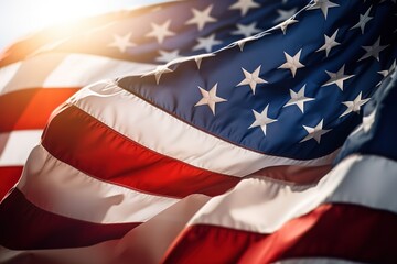 American flag for Memorial Day - obrazy, fototapety, plakaty