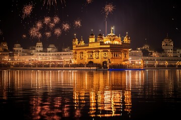 Golden temple consecrated by fireworks